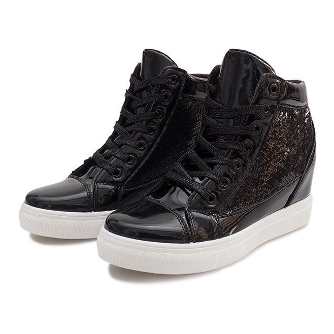 Wedge Sneakers A-17 Svart 1