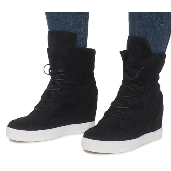 Svarta mocka Indian Wedge Sneakers 1