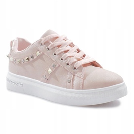 Rosa sneakers med Lucette nitar 1