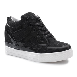 Svarta Lucienne wedge sneakers 2