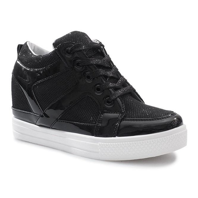 Svarta Lucienne wedge sneakers 2