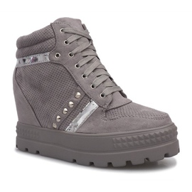 Grå mocka sneakers i mocka 2