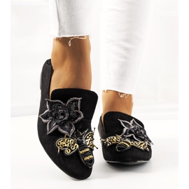 Svarta Sandra herrar ballerinor 1