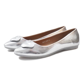 Silverballerinor med mun grå 2