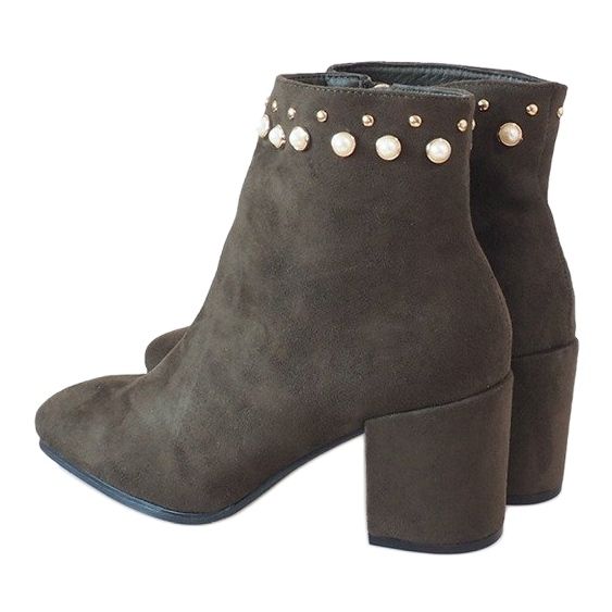 Extravaganta gröna fotkängor på X9079 -stolpen mångfärgad 1