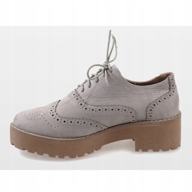 Grå högklackade jazzskor LL185 2