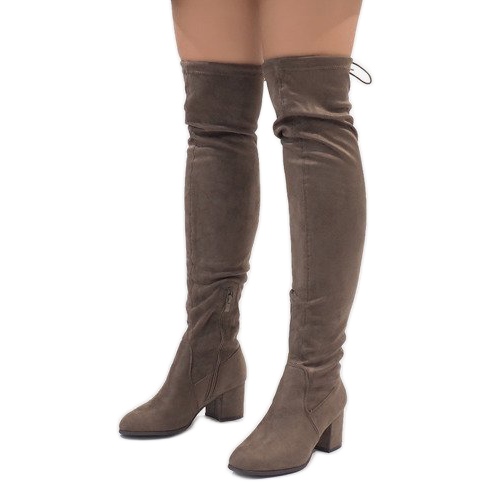 Mocka stövlar på TE1704-3 stolpen mångfärgad 1