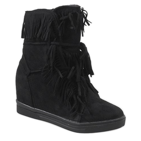 Svarta isolerade sneakers H6301AR 1