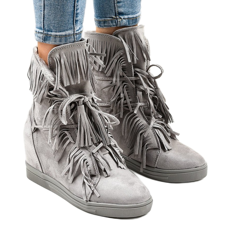 Gråisolerade sneakers H6301AR-36 1