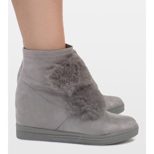 Gråisolerade sneakers H6503A-26 2