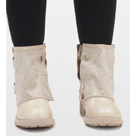 Marquiiz Gulddekorerade stövlar 6352-PA gyllene 1