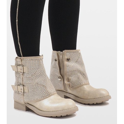 Marquiiz Gulddekorerade stövlar 6352-PA gyllene 2