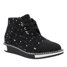 Svarta TS1811-snörskor 1