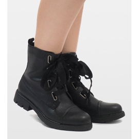 Kayla Shoes Svarta snörskor S161 1