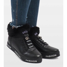 Svarta GF-ZM106 pälsfodrade stövlar 2