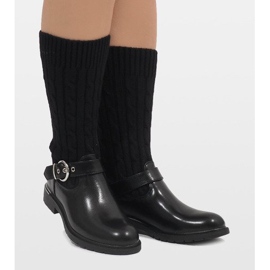 Ideal Shoes Svarta isolerade stövlar E-4939 2