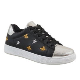 Svarta bi-sneakers T5030-1 1