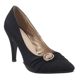 Svarta höga klackar J211 1