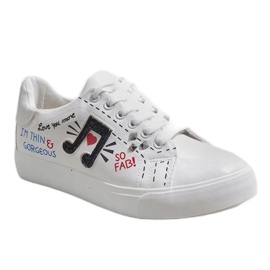 Vita sneakers med en touch av G-106 1