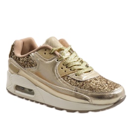 Guldblanka B64-1 sportskor gyllene 1