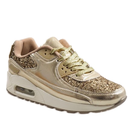 Guldblanka B64-1 sportskor gyllene 1