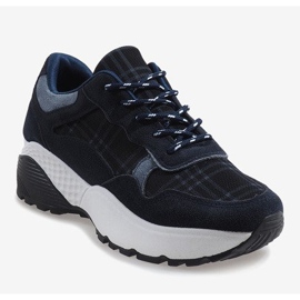 Trendiga marinblå sportskor 61012 1