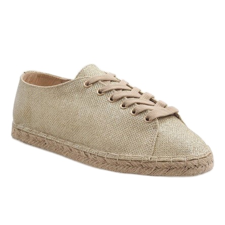 Guldsnörade espadriller 831-1 gyllene 1
