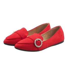 Röda DY-01 ballerina loafers 1
