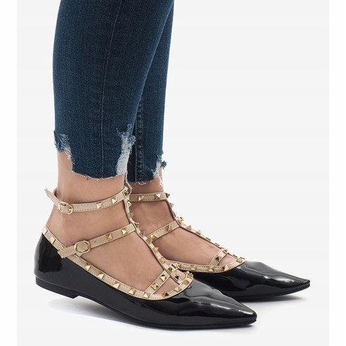 Svartlackerade ballerinor 127-12 2