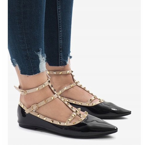 Svartlackerade ballerinor 127-12 1