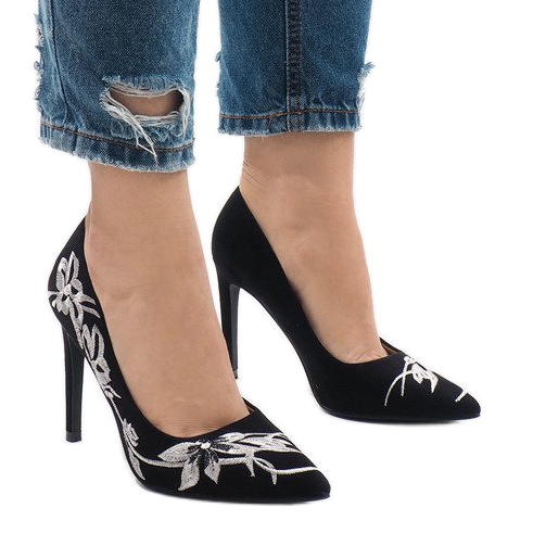 Svart mocka höga klackar 16032-18 2