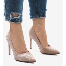 Rosa mocka höga klackar 16032-18 2