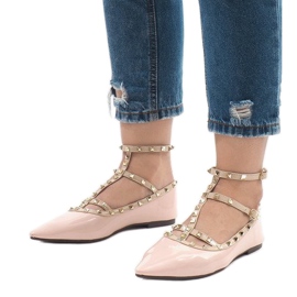 Rosa lackerade ballerinor 127-12 1