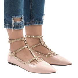 Rosa lackerade ballerinor 127-12 2