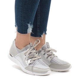 Grå fashionabla sportskor A281 2