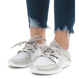 Grå fashionabla sportskor A281 1