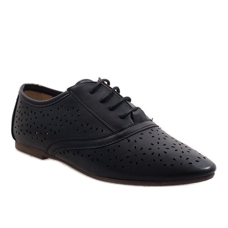 Oxford svarta openwork jazzskor 3 1
