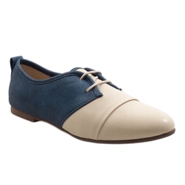 Oxford beige jazzskor 2 marinblå 1