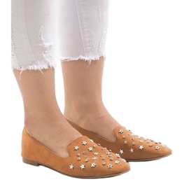 Kamel loafers ballerina F3262 brun 1