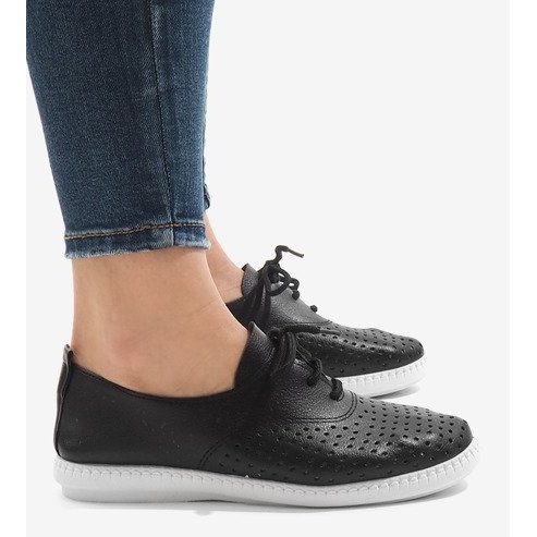 Svarta openwork -sneakers HR61116 1