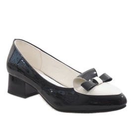 Svartvita höga klackar GF-A166 1