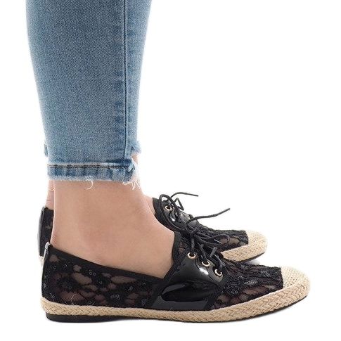 Svarta openwork jazzskor YW-888 1