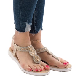 Guldpyntade sandaler S11 gyllene 1