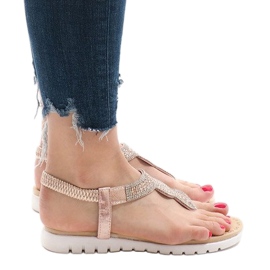 S11 utsmyckade rosa sandaler 1