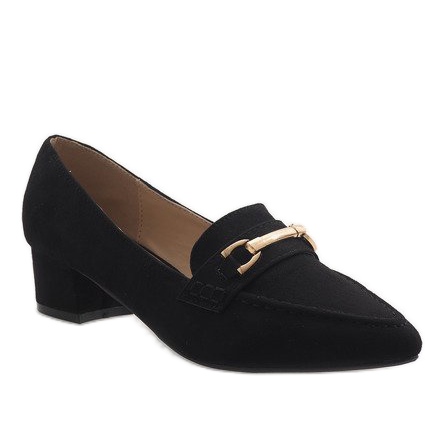 Svart mocka höga klackar 7078-P 1