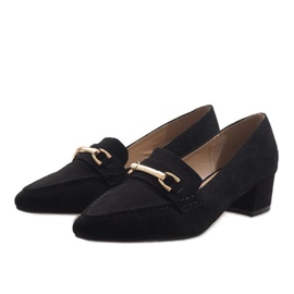 Svart mocka höga klackar 7078-P 2