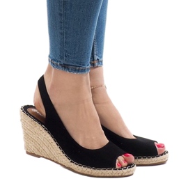 Svarta kile sandaler 2894 2