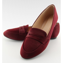 Kvinnors loafers vinröd 3109 Red II-GAT 1