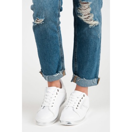 Vita Sneakers Med Ett Hologram 1