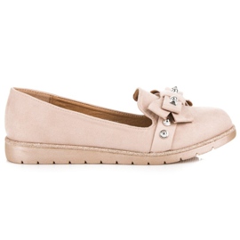 Marquiz Mocka herrar med en rosett brun 2